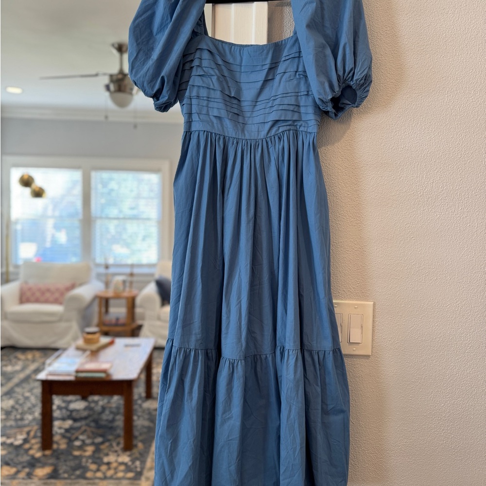 Elegant Blue Women's Dress